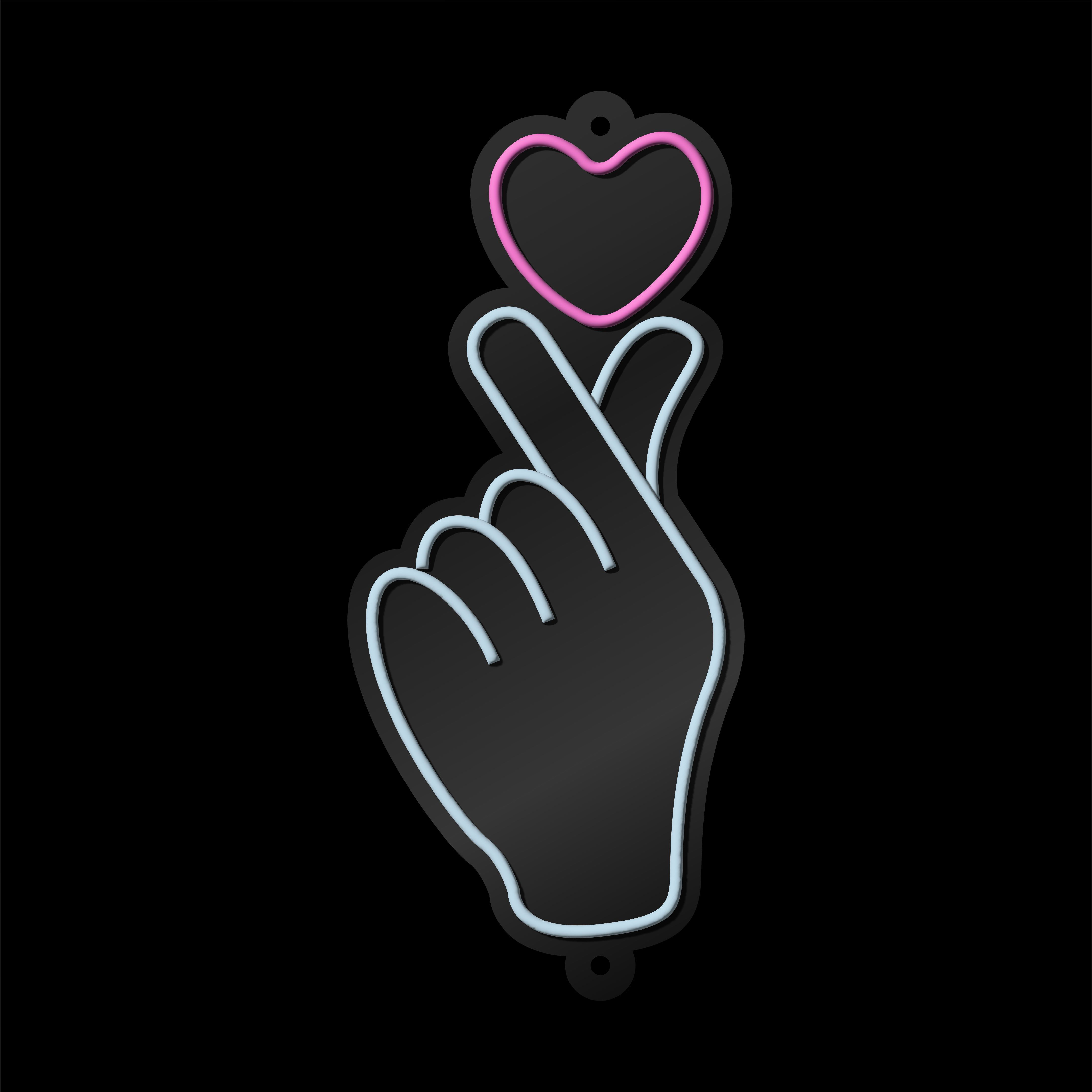 Finger Heart Love
