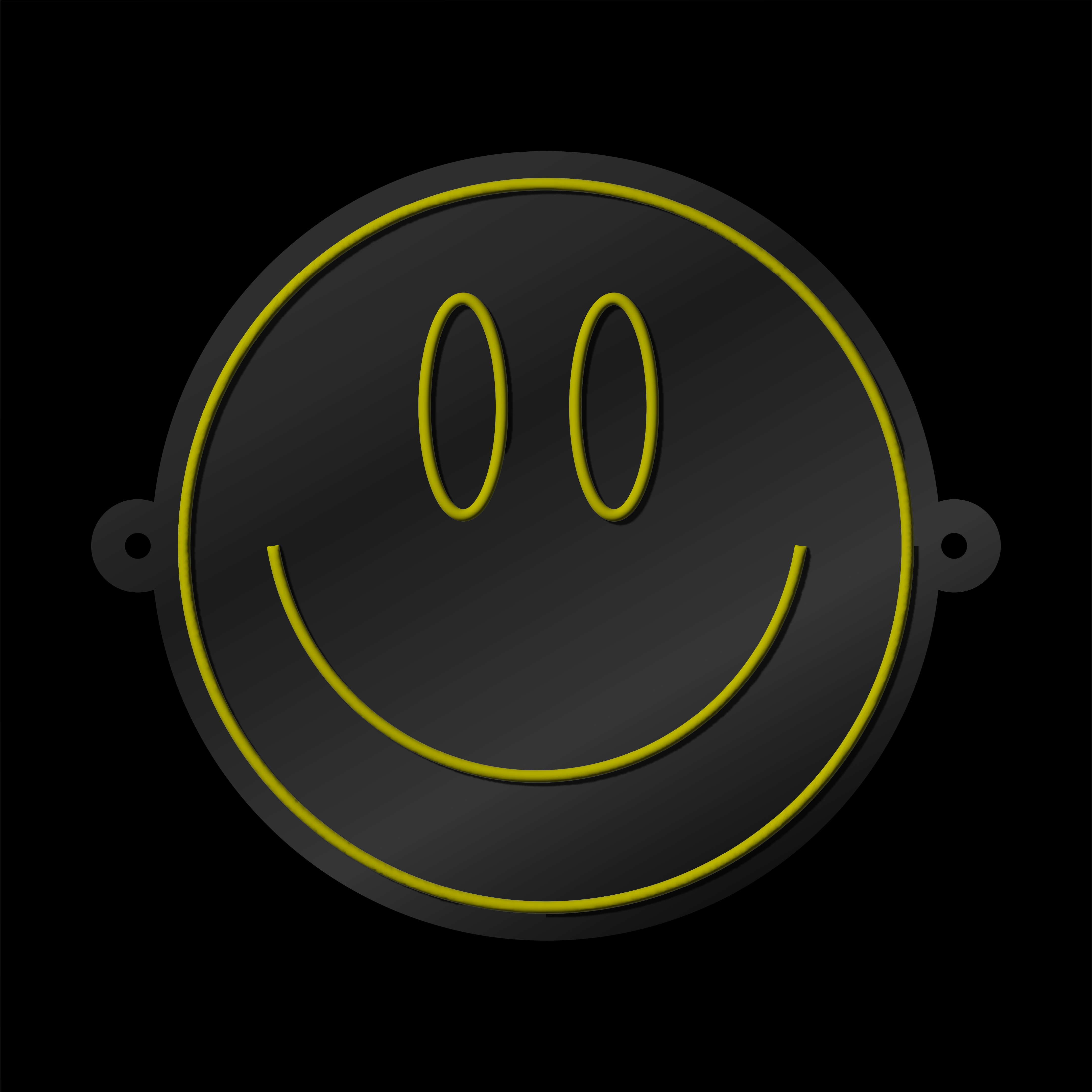 Happy Dark Icon Emoji 