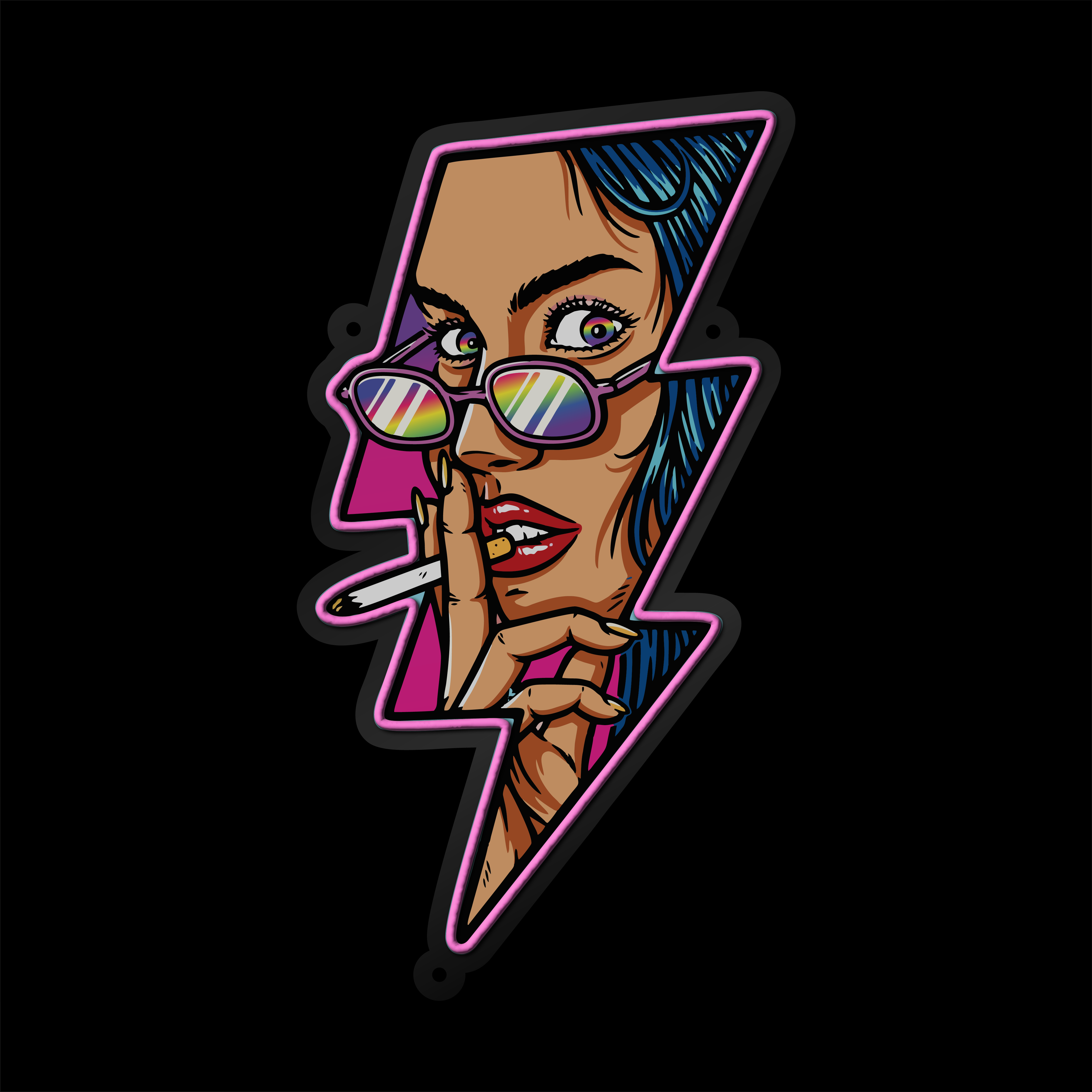 Electric Vibe Woman