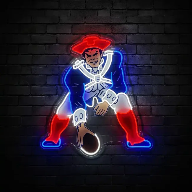New England Patriots Pat Patriot Neon Sign