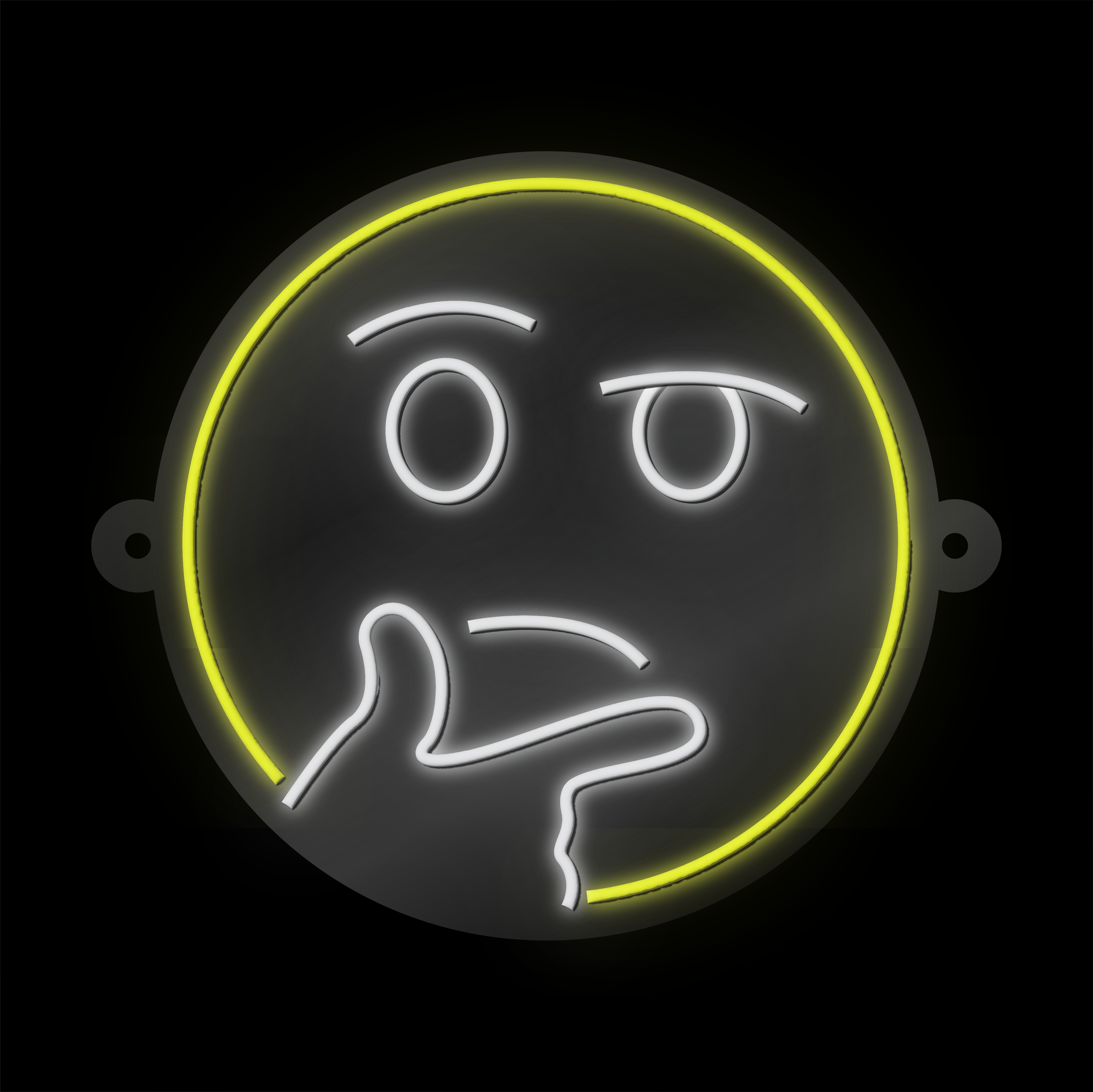 Curious Thinking Face Emoji thumbnail 2
