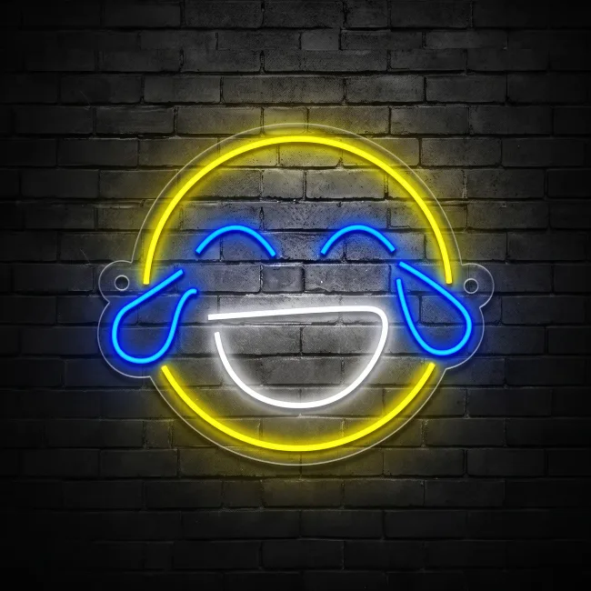 Glowing Happy Face Emoji 
